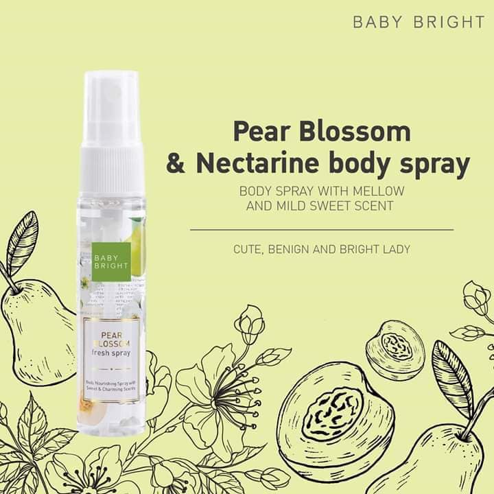 Xịt Thơm Toàn Thân Baby Bright Body Mist So Cute Hương Hoa Lê 20ml