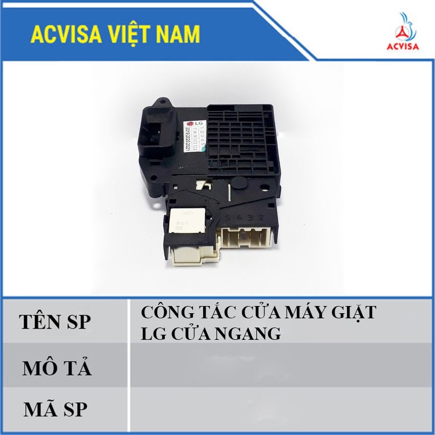 Công tắc khóa cửa máy giặt các hãng: Samsung/ LG/ Electrolux