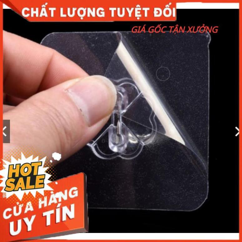 [Combo 2 cái] MÓC DÁN TƯỜNG CHỊU LỰC TRONG SUỐT SIÊU DÍNH