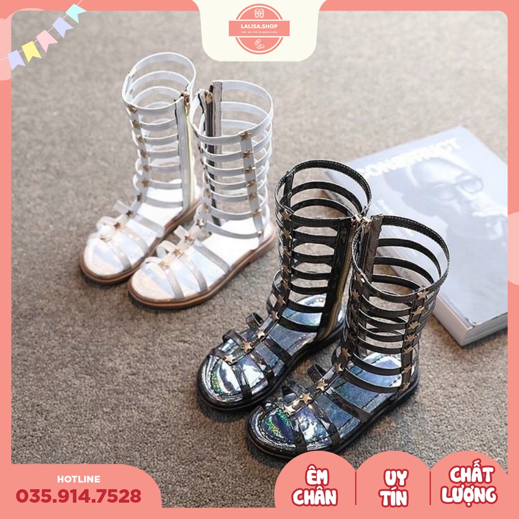 [Hàng chính hãng] Sandal Chiến Binh Siêu HOT Cho Bé, Thời Trang Phong Cách LALISA, Size từ 26 - 36, CB001-2