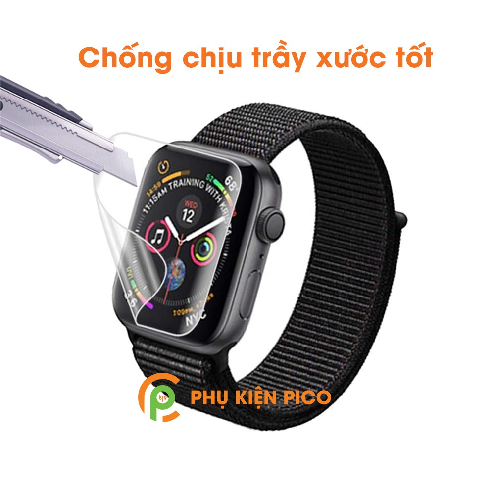 [CHÍNH HÃNG] Bộ 3 miếng dán màn hình đồng hồ Apple Watch Series 1/2/3/4/5 38mm 42mm 40mm 44mm PPF cao cấp dẻo trong suốt