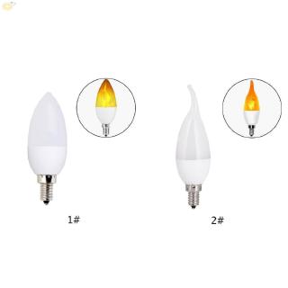 Đèn led E12 mô phỏng hiệu ứng ngọn lửa dùng trang trí