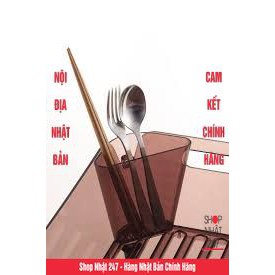 [Hỏa Tốc HN] Ống cắm đũa thìa dáng tam giác màu nâu Nội địa Nhật Bản