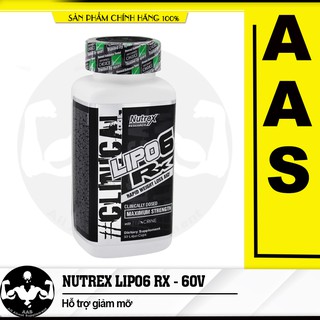 VIÊN UỐNG HỖ TRỢ GIẢM CÂN ĐỐT MỠ CỰC MẠNH NUTREX LIPO 6 RX 60 VIÊN