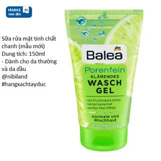 Sữa rửa mặt Balea cho các loại da (mẫu mới)