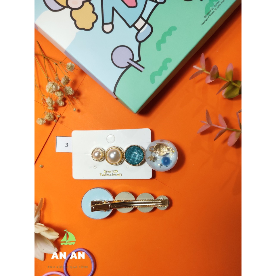 [RẺ-ĐẸP] Ghim Kẹp Tóc Đính Đá Nhiều Màu Sang Trọng Phong Cách Hàn Quốc cho các bạn nữ phụ kiện tóc giá rẻ TO11-SET4