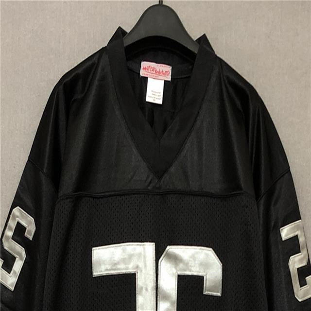 Nfl Rugby Jersey Châu Âu Mỹ Đường Phố Hip Hop Bông Tai Kẹp Rời BF Phong Cách hiphop Thêu Chữ Áo Thun