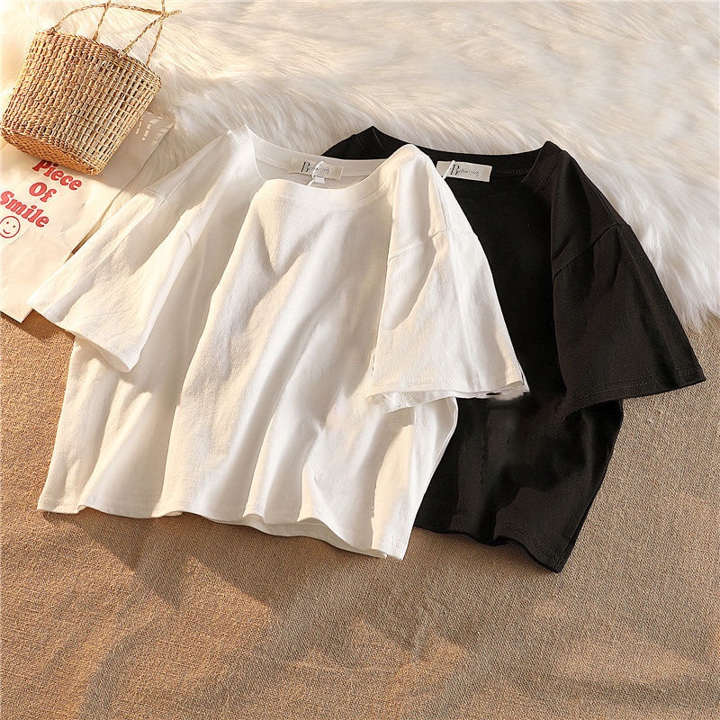 Áo Thun Croptop Tay Ngắn Dáng Rộng Thời Trang Mùa Hè Dành Cho Nữ 2022