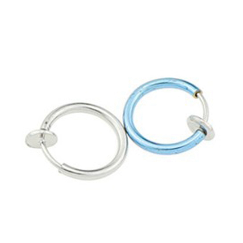 flowersqueen Khuyên Tai Nữ Trang Dáng Tròn Phong Cách Hip Hop