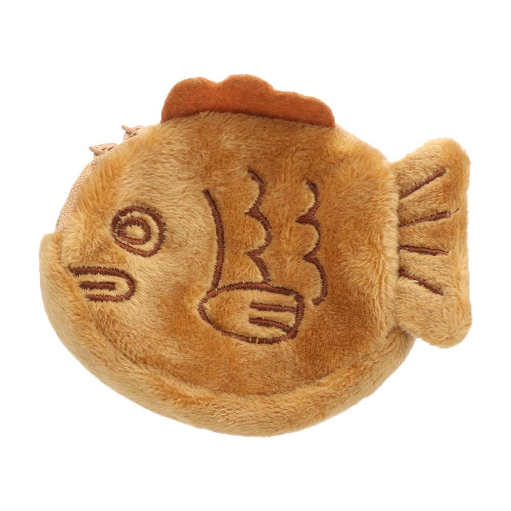 Ví đựng tiền và son hình con cá nhồi bông kích thước nhỏ có móc gắn balo dễ thương cho nữ