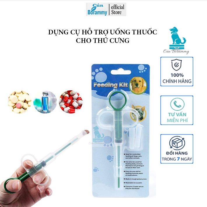 Dụng cụ uống thuốc cho chó mèo - Dụng cụ hỗ trợ uống thuốc cho chó mèo