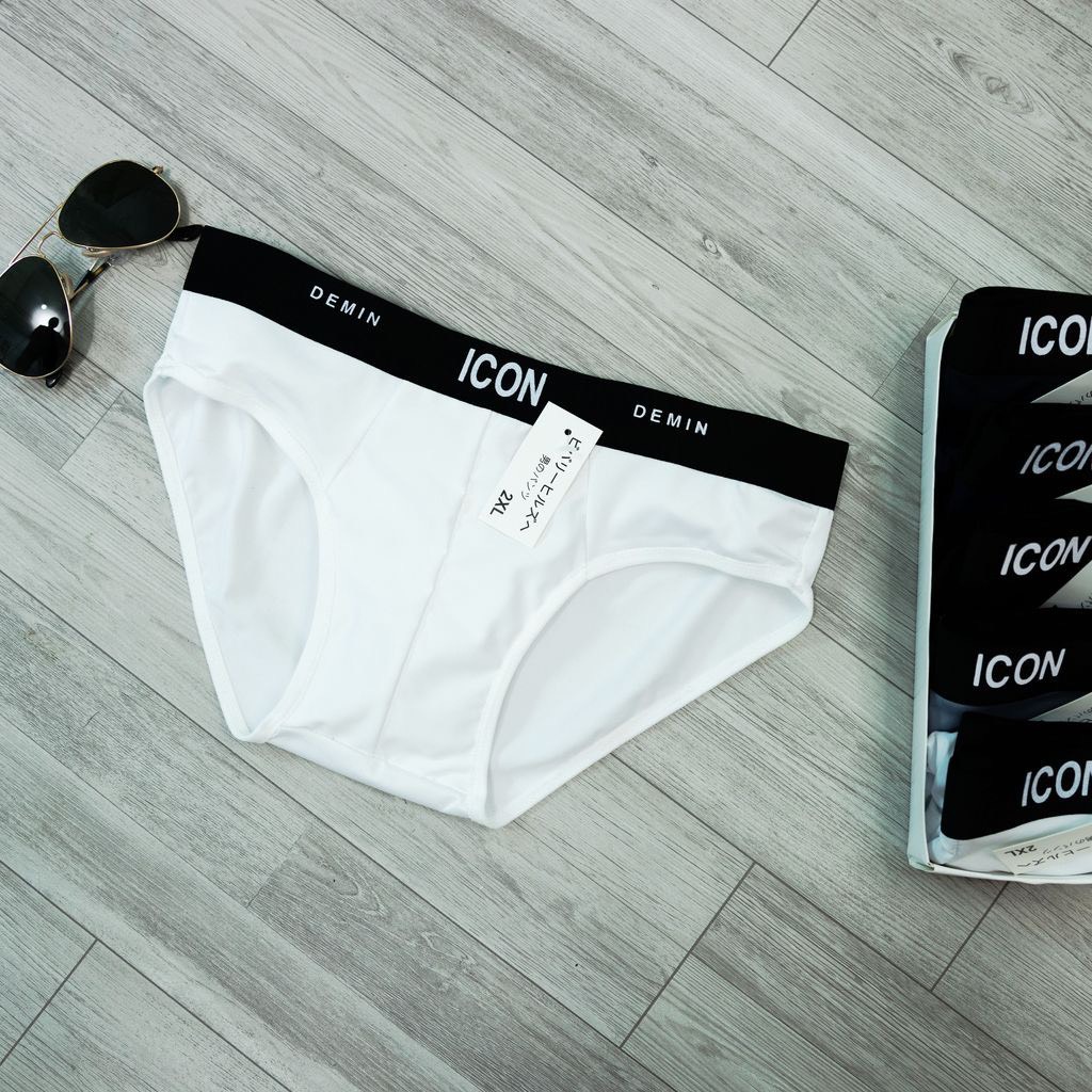 [ GIÁ TỐT ] Quần lót nam chéo thun COTTON thoáng mát chữ ICON