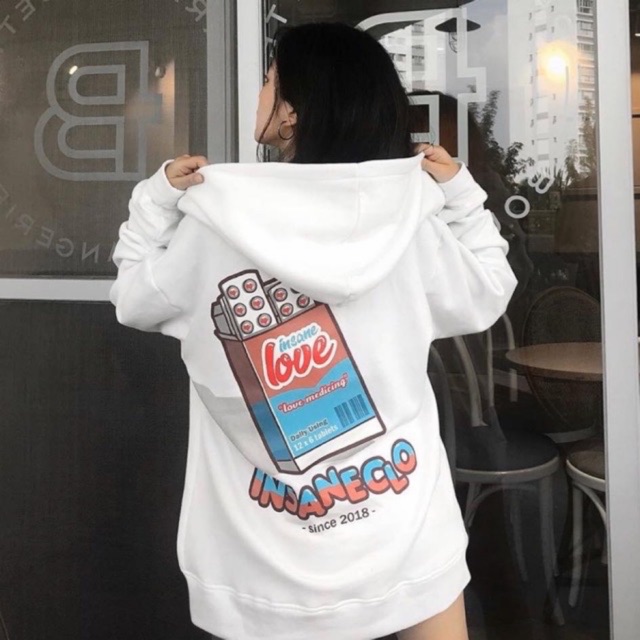 [TommStore] Áo hoodie nỉ bông thuốc tình yêu - insane love