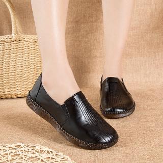 Giày Búp Bê Da Thật Đế Mềm Chống Trượt