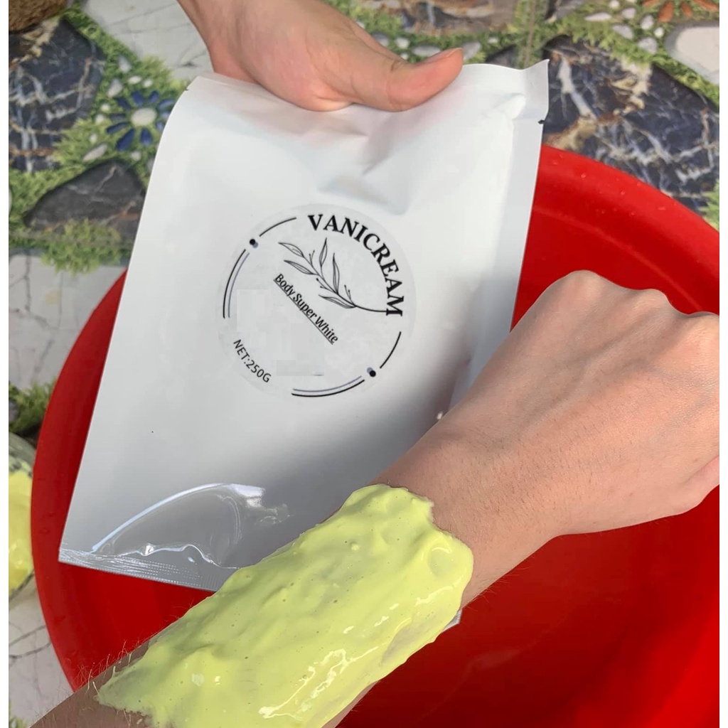 Tắm trắng body Vani không vàng lông, không gây chăm chít bào mòn da, dưỡng trắng lâu dài không hồi tông da- VANIT