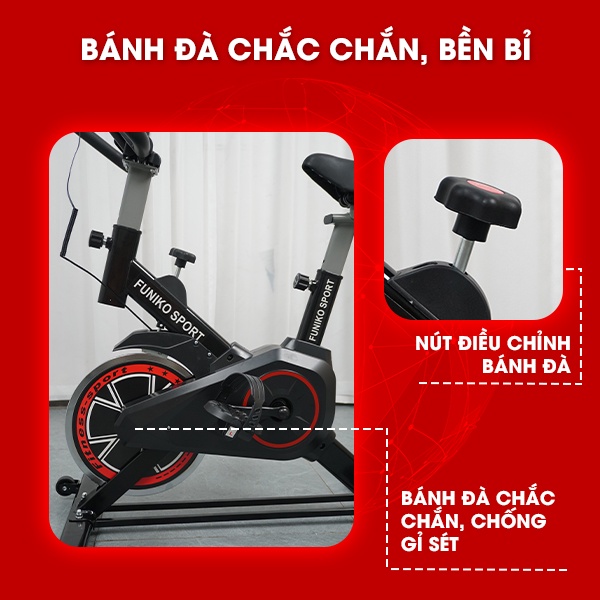 Xe đạp tập thể dục trong nhà Funiko z1-Full tính năng nâng cao sức khỏe.