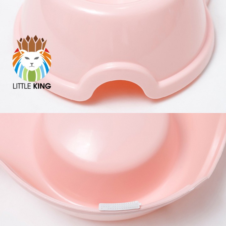 Bát ăn đôi kèm bình nước tự động cỡ nhỏ cho chó mèo, thú cưng Little King pet shop chất liệu nhựa PP
