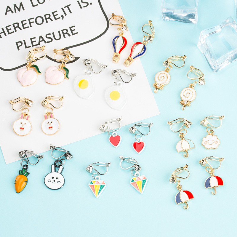 BÔNG TAI KẸP BẤM không cần xỏ lỗ mẫu mới - 15 kiểu