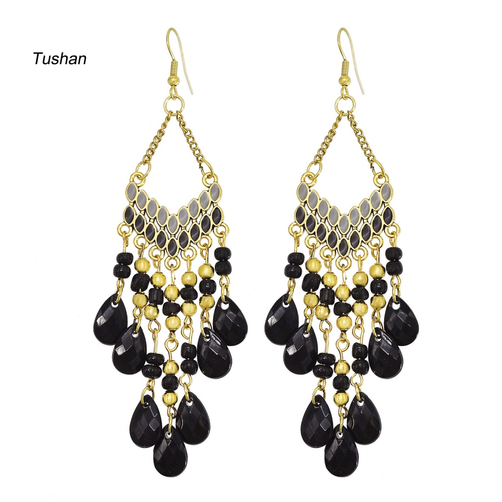 Bông Tai Hợp Kim Dáng Dài Phong Cách Bohemian Thời Trang
