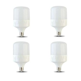 Bộ 4 bóng đèn led bulb trụ 10w đuôi E27 ánh sáng trắng, vàng