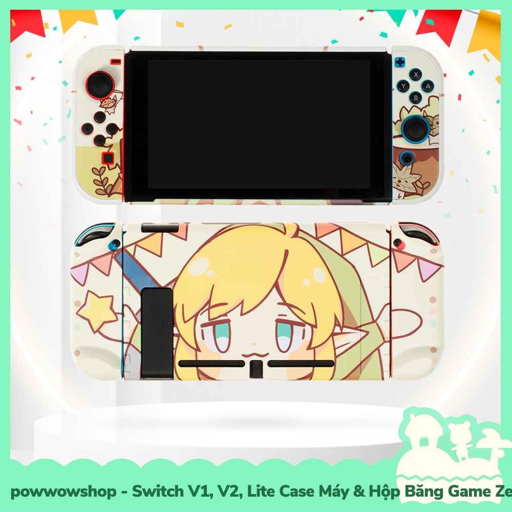 [Sẵn VN - Hỏa Tốc] Switch V1, V2, Lite Set Phụ Kiện Case Ốp Nintendo Switch V1, V2 , Lite &amp; Hộp Băng Game Zelda Lighter