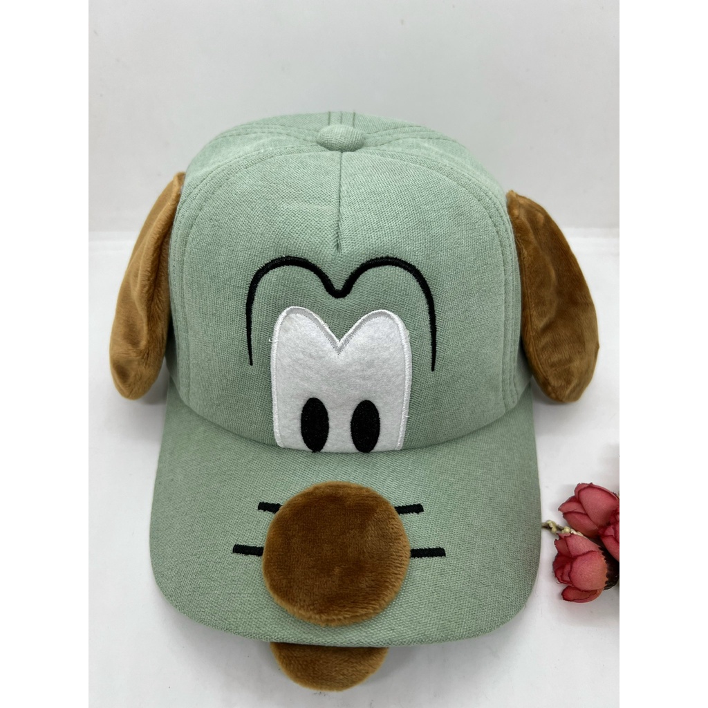 MŨ NÓN KẾT CHÓ CUTE CHO BÉ GÁI TỪ 18KG ĐẾN 35KG - VẢI NHUNG XỊN MỊN