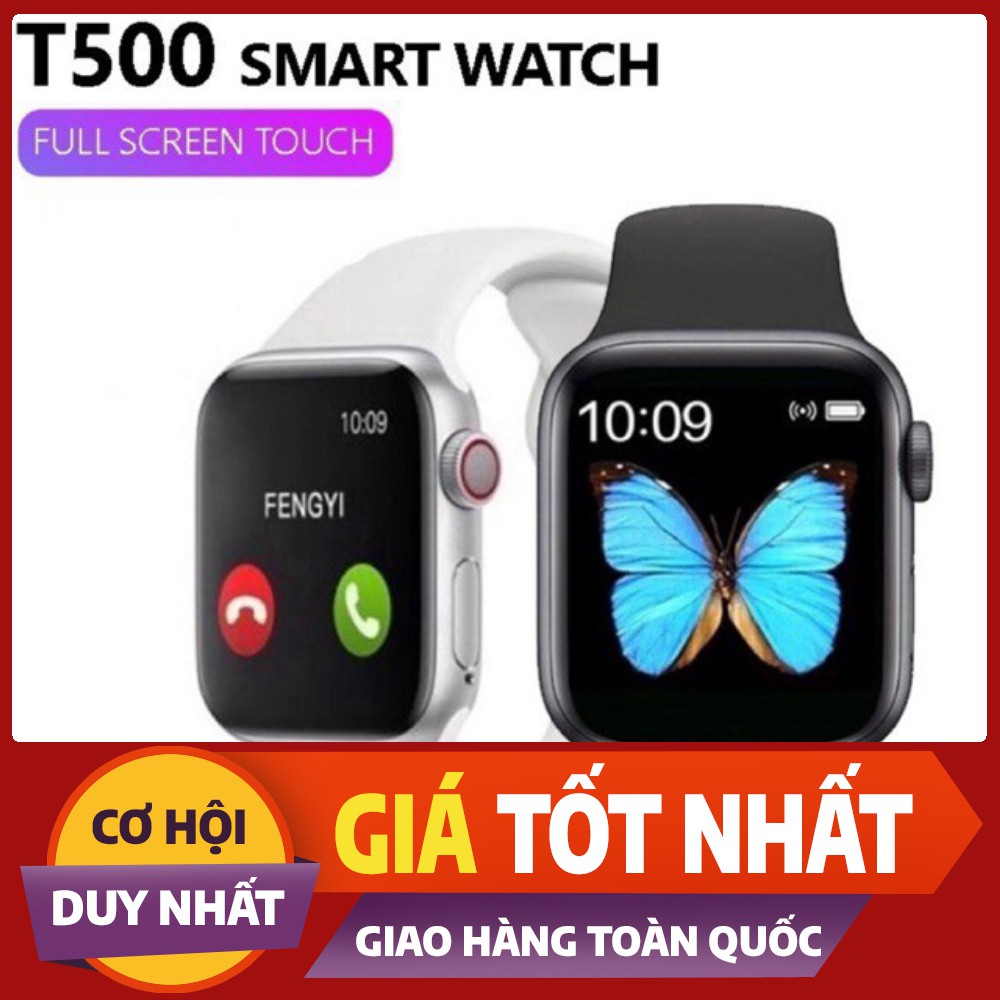 Đồng Hồ Thông Minh T500 Seri 5 Thay Được Dây kết nối bluetooth 44mm Đo nhịp tim Chống nước IP67