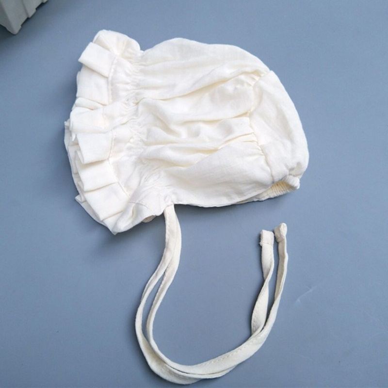 Mũ Cotton Màu Trắng Phong Cách Vintage Thời Trang Xuân Hè Cho Bé Gái