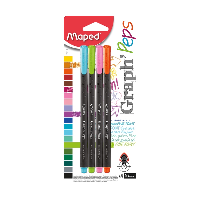 Viết kim Maped Graph peps vĩ 4 - Pháp [Chính hãng]