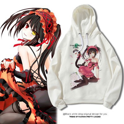 Áo Hoodie Nỉ Ấm Nam Nữ Anime Date A Live đủ size 20 - 80kg giá học sinh