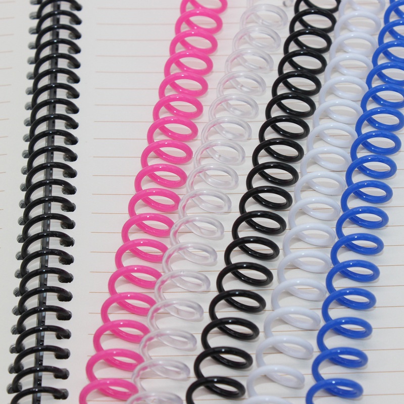 Gáy lò xo làm sổ còng Béo shop còng xoắn nhiều màu bằng nhựa dẻo làm sổ A4 A5 B5 planner bullet journal