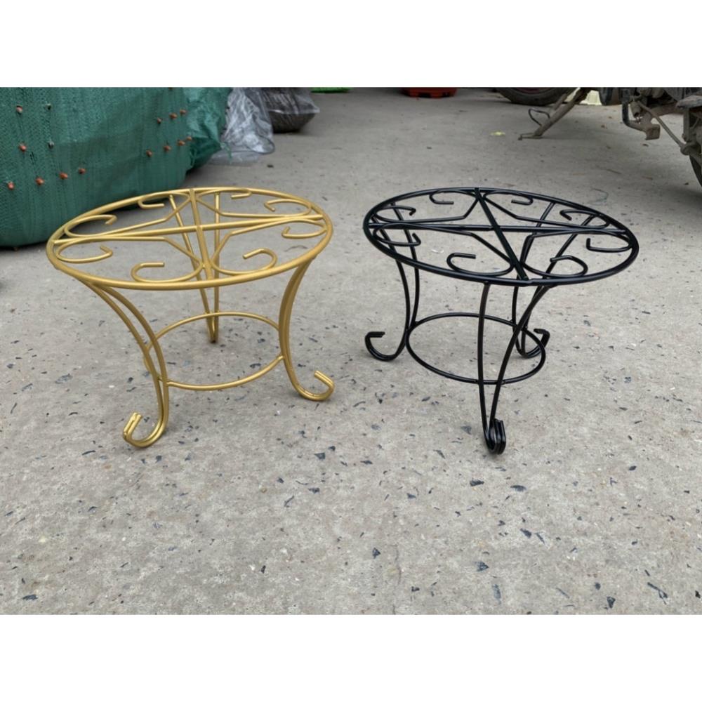 Đôn Sắt dấu hỏi Kê Chậu 22x17cm, Đế để chậu chậu cây cảnh