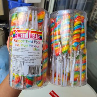 [ Hộp 24 cây ] Kẹo Sweet Treats vị trái cây ( Kẹo cầu vòng )