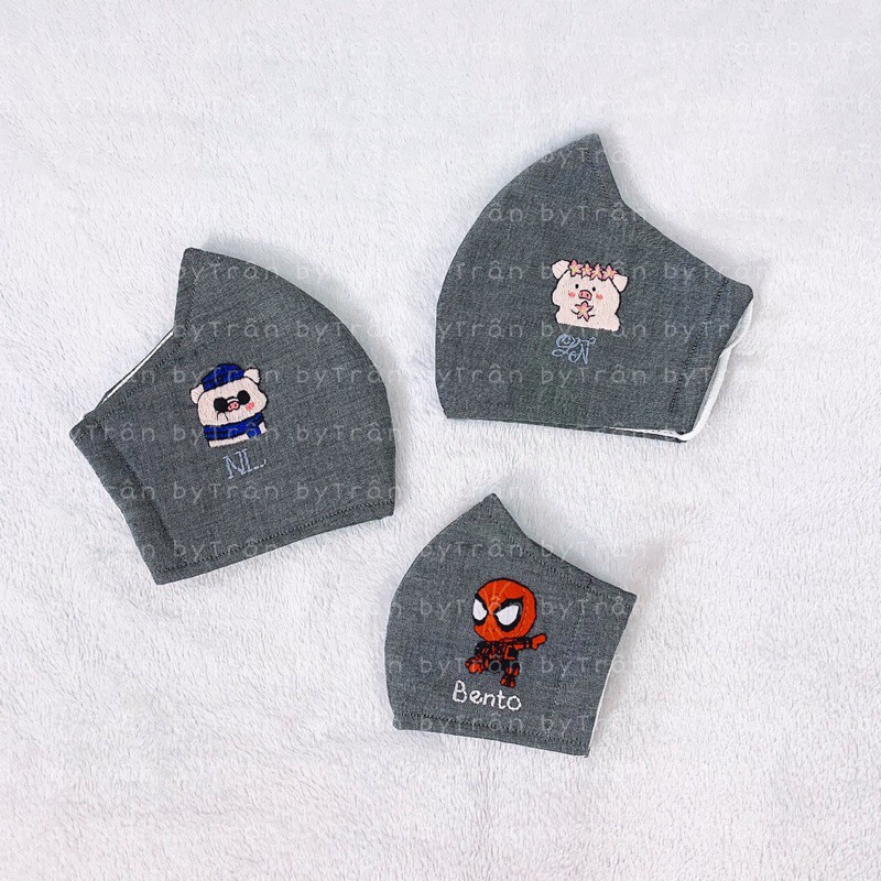 [Mã FAMAYFA2 giảm 10K đơn 50K] Khẩu trang thêu tay Spiderman - thêu tên riêng theo yêu cầu | BigBuy360 - bigbuy360.vn