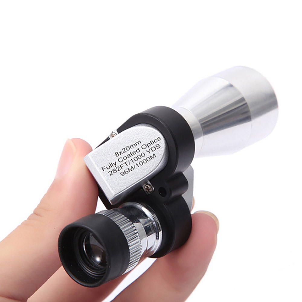 Ống Nhòm Một Mắt Quang Học Không Có Tầm Nhìn Ban Đêm Mini Bỏ Túi Phạm Vi Thu Phong Rộng HD Dùng Khi Cắm Trại Ngoài Trời