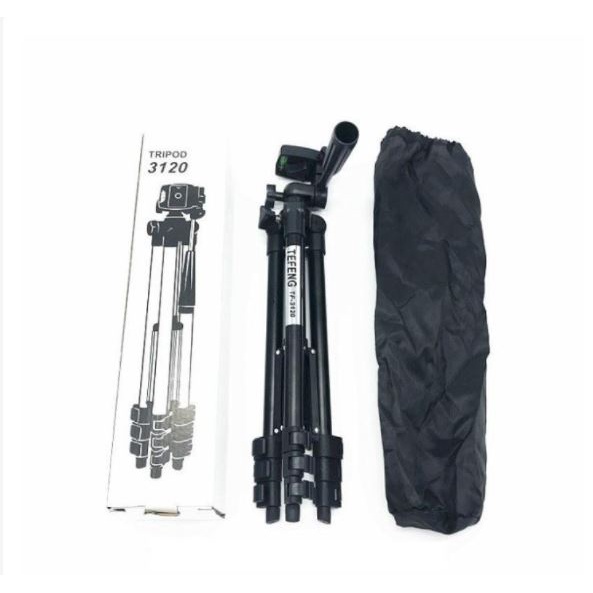 Chân đế chụp ảnh, quay video, chụp hình, livetream Tripod 3120A Tặng Kèm Đầu Kẹp Điện Thoại SUNNY