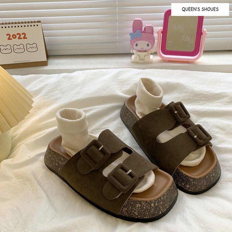 Dép Sandal Birkenstock Đế Dày Thời Trang Mùa Hè Hàn Quốc Cho Nữ