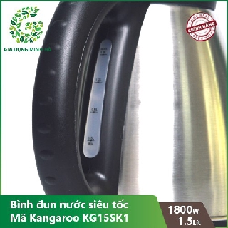 Ấm - Bình đun nước siêu tốc Kangaroo KG15SK1 - 1.5 lít