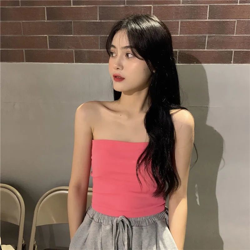 Áo Lót Ống Mỏng Màu Đen Thời Trang Mùa Hè Cho Nữ áo yếm JL-MX-01