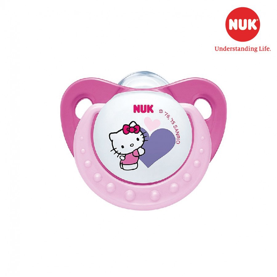 Bộ 2 ti giả NUK Silicone Hello Kitty 0-6m / 6-18m