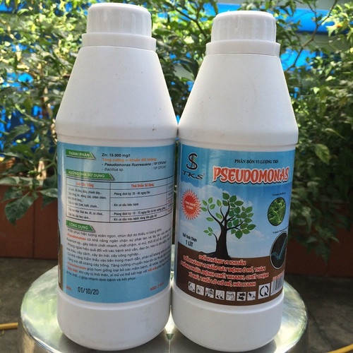 TKS-PSEUDOMONAS Phòng Trừ Bệnh Héo Xanh, Thối Rễ Vàng Lá - Chai 1lit