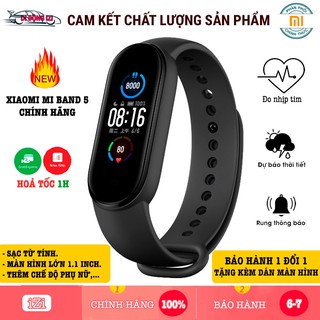 Vòng Đeo Tay Xiaomi Mi Band 5 Chính Hãng, Sạc Từ Tính, Thêm Chế Độ Phụ Nữ Và Nhiều Tính Năng Khác
