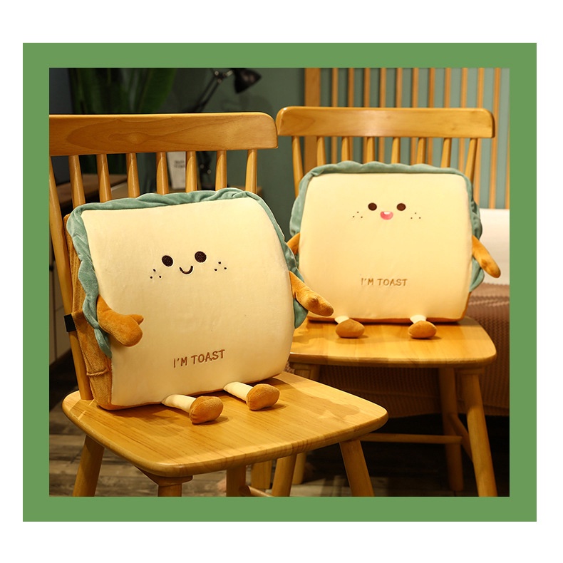 Gối Tựa Lưng Hình Bánh Mì Nướng 35*32cm