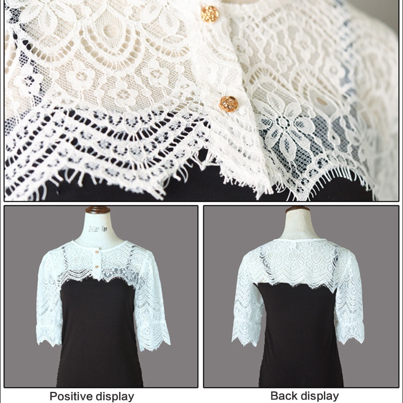 Áo Cổ Thuyền Giả Ren Thời Trang Sang Trọng Cho Nữ