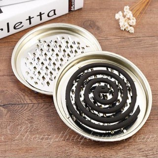 Đế Khay hứng nhang vòng(hứng tàn nhang, có nhiều chân kê nhang, nắp đậy,khay đuổi muỗi)