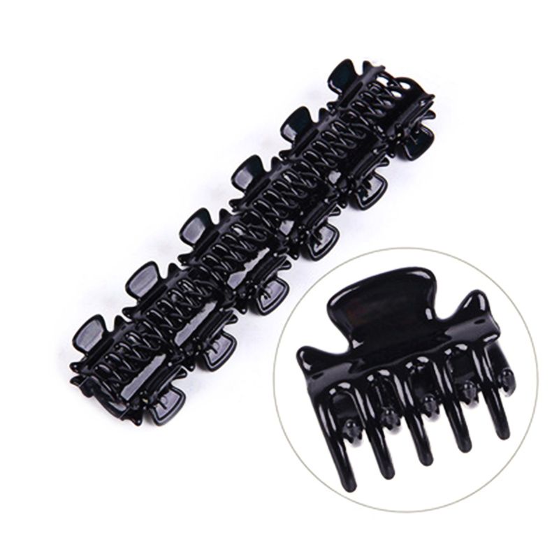 Youyo Set 12 Kẹp Tóc Càng Cua Hình Học Mini 3cm Bằng Nhựa Nhiều Màu Sắc Cho Nữ