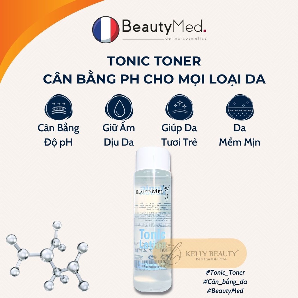 Nước Cân Bằng Da Tonic Lotion BeautyMed - Làm Dịu, Dưỡng Ẩm, Mềm Mịn &amp; Bảo Vệ Da | Kelly Beauty