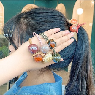 Dây buộc tóc, dây cột tóc mặt đá thời trang nice.vn