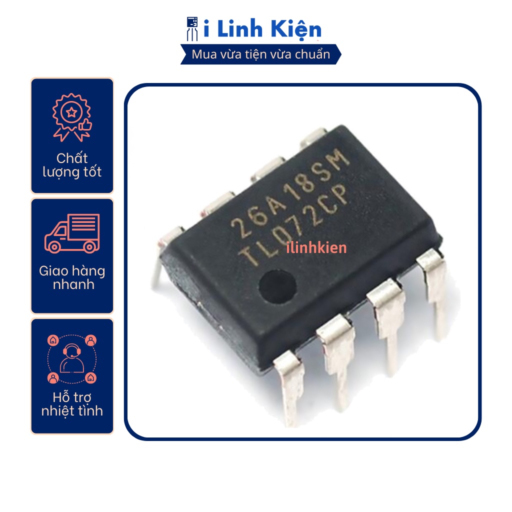 TL072 TL072CP DIP-8 chính hãng