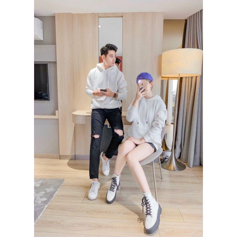 ÁO HOODIE NAM NỮ  TRƠN 💕HOÀN XU 20%💕 3 SIZE M, L, XL | BigBuy360 - bigbuy360.vn